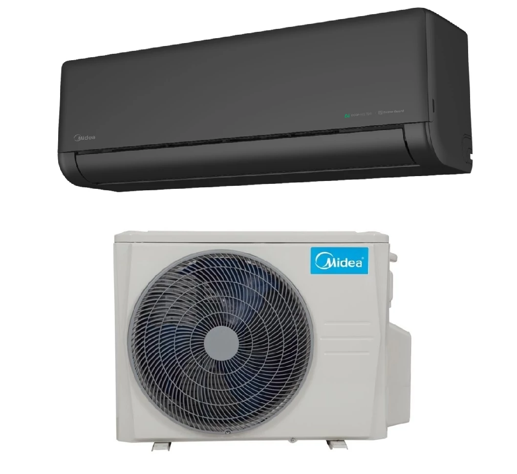Midea Solstice fekete oldalfali split